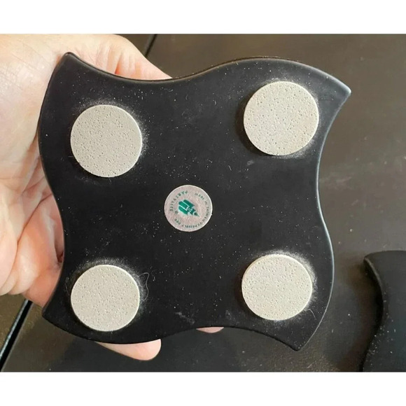 Partylite P0100 Windswept Base Candle Holders 2" Tall Vintage USA Set Of 2 - Picture 3 of 5